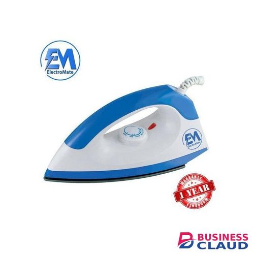 Em EmDry Iron Box 1000W with 5-Gear Temperature Control - Bluw/White IB01 (1YR WRTY)