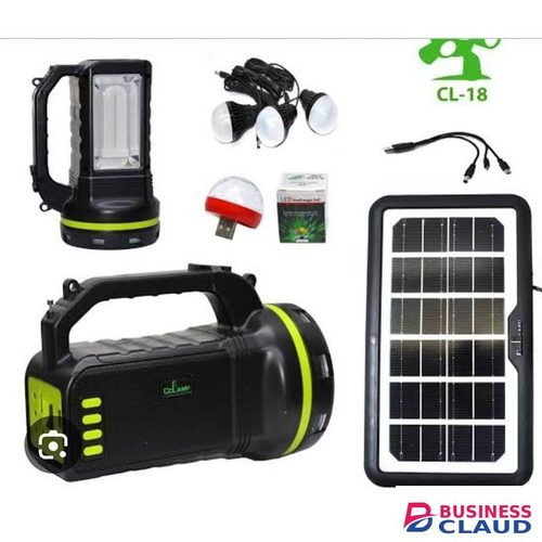 Cl-18 solar lighting with music and Bluetooth, Fm radio and 3 bulbs