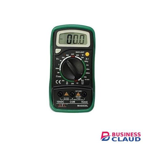 Mastech MAS830L Pocket Digital Multimeter with Data Hold and Backlit LCD Display