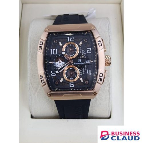 Elegant Naviforce 8025 Men Timepiece with Sporty Chronograph Layout