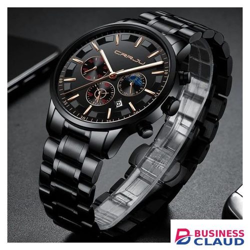 Crrju 2260 Gents Watch Elegance Meets Modern Minimalism -Black
