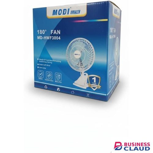 Modi Electric Portable Clip-On Fan MD-HWF3004 180° Rotating Mini Fan