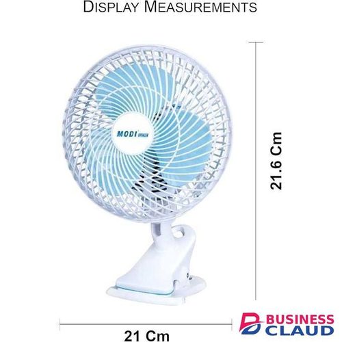Modi Electric MD-HWF3004 Clip-On Mini Fan 180 Degree Adjustable Head