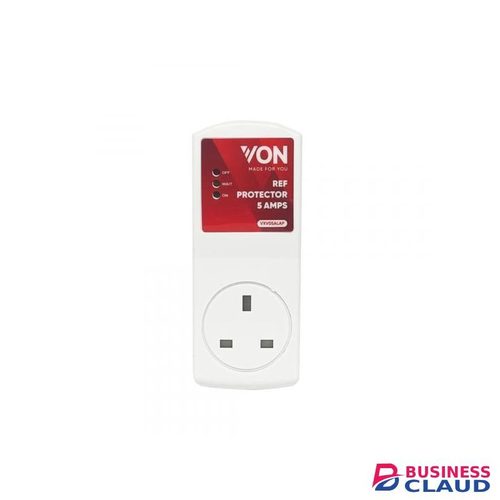VON Protector 5Amp Spike Buster - 4 Socket Extension Board with Surge Protection, 1.5m Cable (VXV05ALAP)