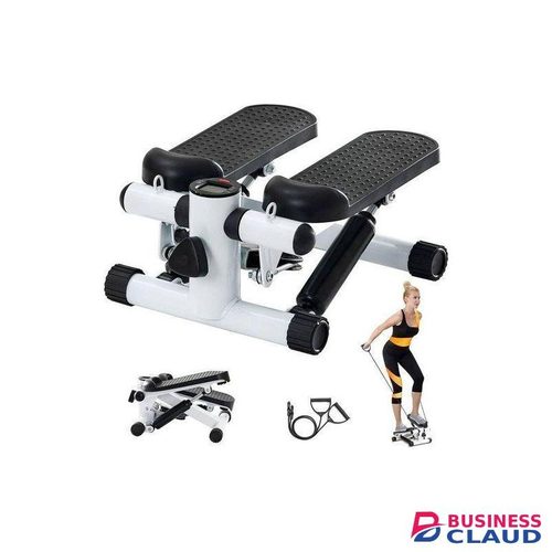Stepping Up Mini Stepper Fitness Machine with Resistance Bands – Home Cardio & Weight Loss Trainer