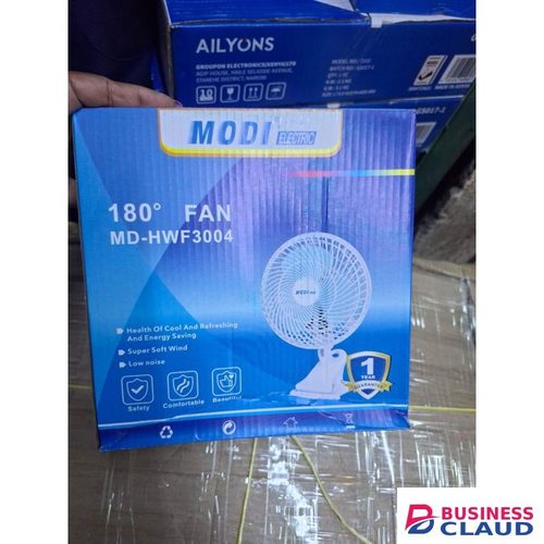 MODI Electric MD-HWF3004 Portable Clip Fan 180 Degree Rotation Low Noise Design