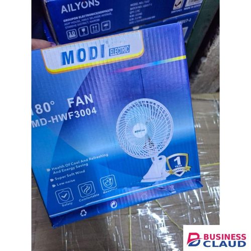 Modi Electric 6 Inch Mini Clip Fan MD-HWF3004 180 Degree Adjustable Fan
