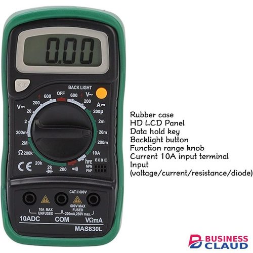 Mastech MAS830L Digital Multimeter AC DC Voltage Current Resistance Measuring Tool