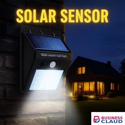 Solar Sensor Wall Light – Waterproof Outdoor LED Lamp with Motion Detection
