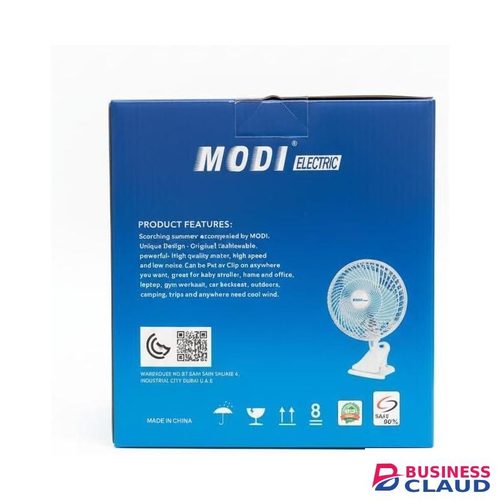 Modi Electric 180° Mini Clip Fan 6 Inch MD-HWF3004 Quiet Office Home Personal Fan