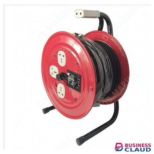 25m - 50m Professional 220V Multi Outlet Heavy Duty Red Electrical Extension Cord Reel Storage Wind Up Reel Cable Reel