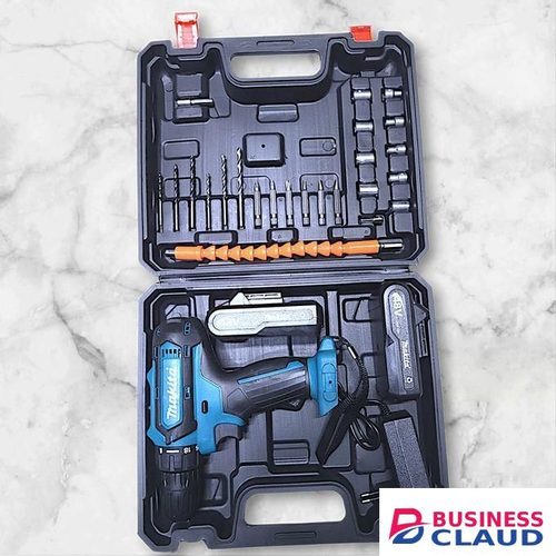 Makita 48v Codless Brushless Hand Held Drill with 2 Rechargeable Batteries, blow case, 2 speed, screwdriver kit drill set