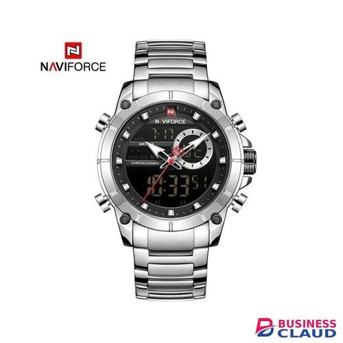 Naviforce Men's Dual Time 30M Water Resistant Wrist Watch 9163