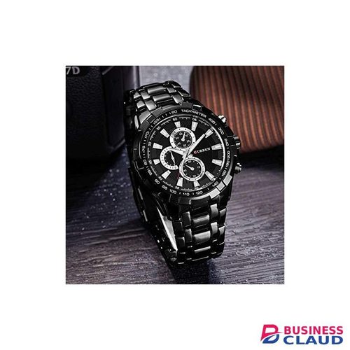 Curren 8023 black Watches Watch Accessories Watch Bands Bla