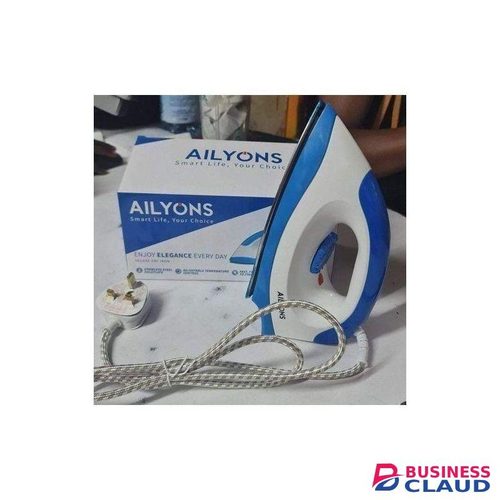 AILYONS Efficient High Quality Electric Dry 1000W Iron Box with Smooth Glide Technology // Best Iron Box for Official Men's Clothes & School Uniforms – Teflon Coated