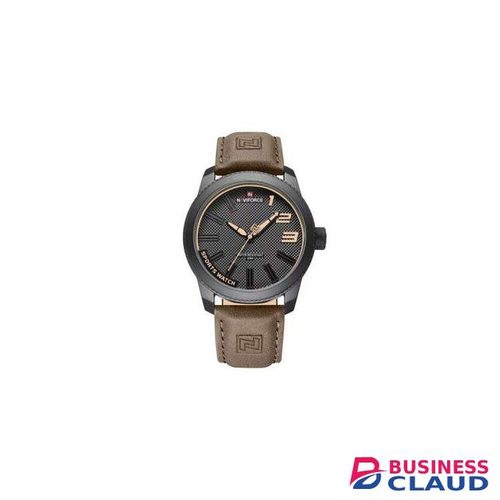 Naviforce NF9202 Brown Strap Analog Luxury Sport