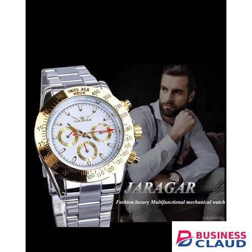 Jaragar Aviator Gold Luxury Multifunction Automatic Watch