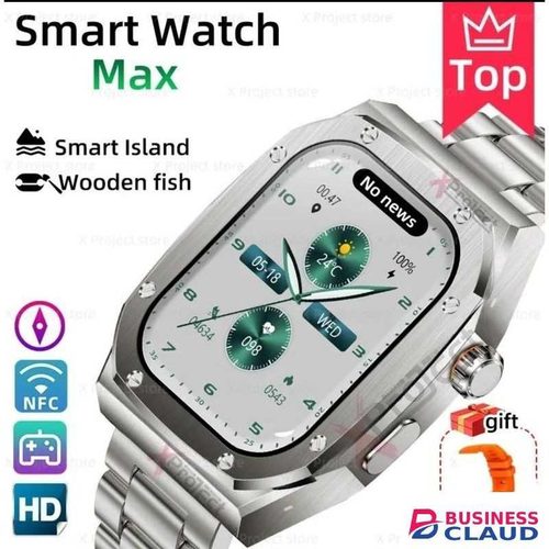 Men HD Screen Smart Island Compass Nfc Bluetooth Call Smartwatch