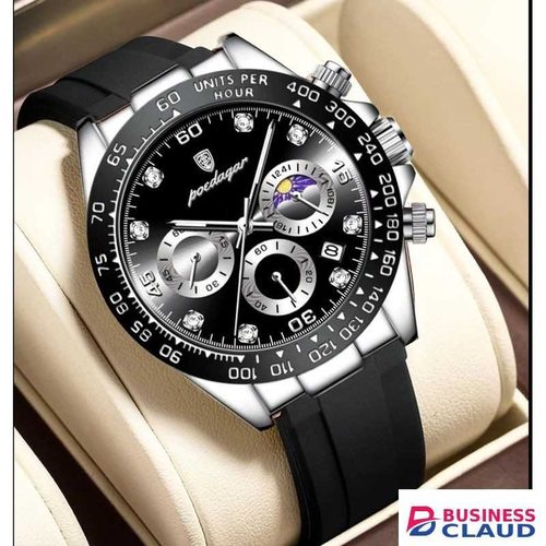 POEDAGAR Luxury Chronograph Luminous Waterproof Men Watches Sports
