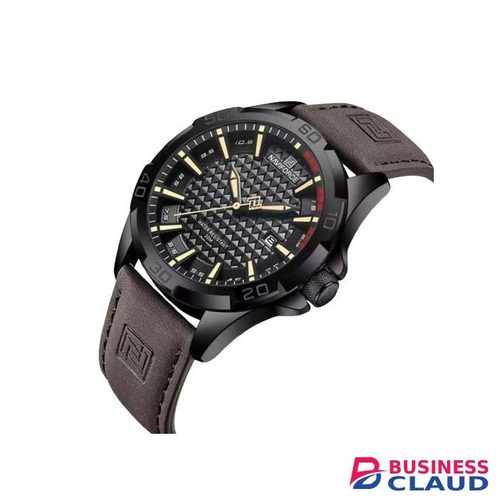 Naviforce NF8023 beige strap leather fashion sports