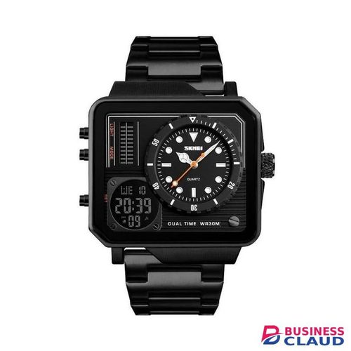 Skmei 1392 Casual Dual Time 3 ATM Water Resistant Men’s stainless Watch