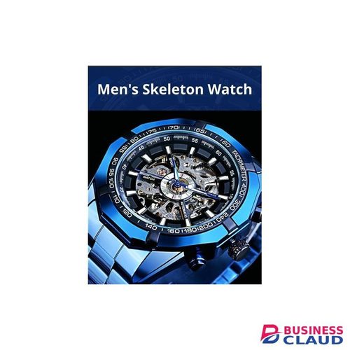Forsining Mechanical Skeletal Waterproof Watches Hollow Automatic