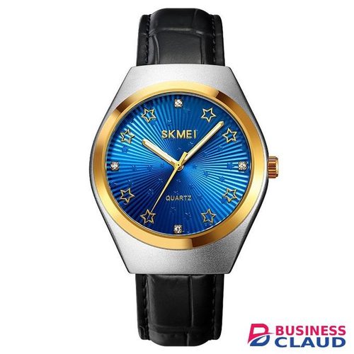 Skmei Quartz Analog Dial Leather Strap Watch for Men - 2058
