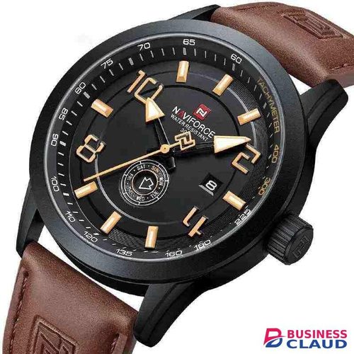 Naviforce NF9229 Brown Leather Mens Watch