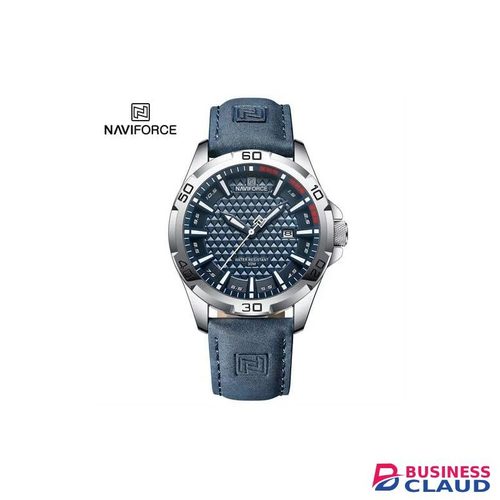 Naviforce NF8023 Blue Leather Watch