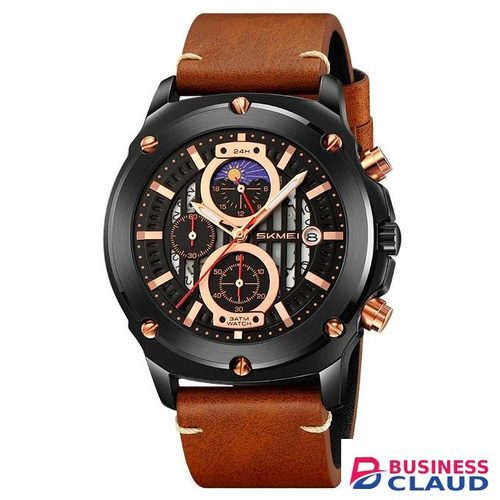 Skmei 9351 Quartz leather straps Watch for men