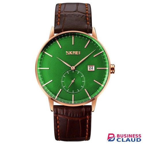 Skmei 9273 watches men leather wrist quartz