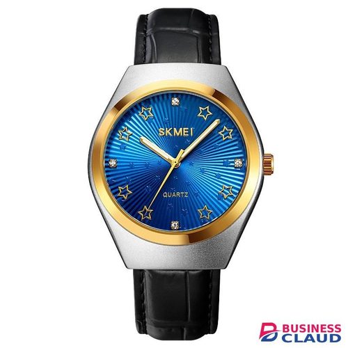 Skmei 2058 Quartz Analog Dial Leather Strap Watch for Men