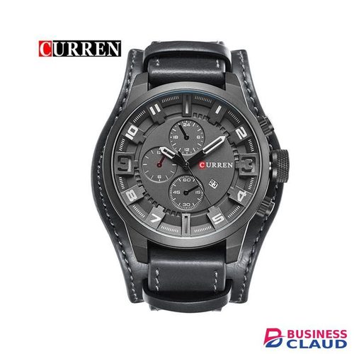 Curren 8225 Leather Strap Men Watch