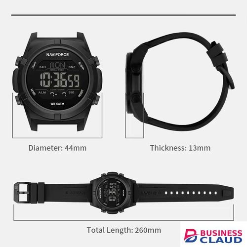 Naviforce Men's Digital 5ATM Waterproof classic wrist watch