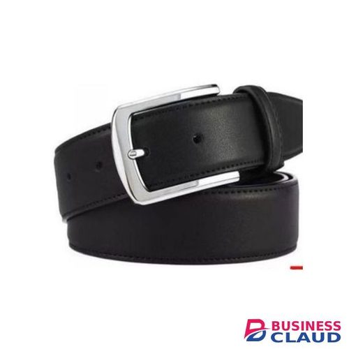 (2) Two Pieces Of Mens Buckle Comfortable Office Belt - BLACK