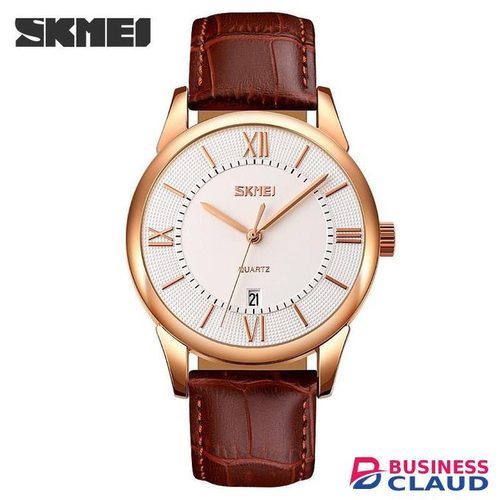Skmei 9261 quartz mens leather straps watch watrerproof with date