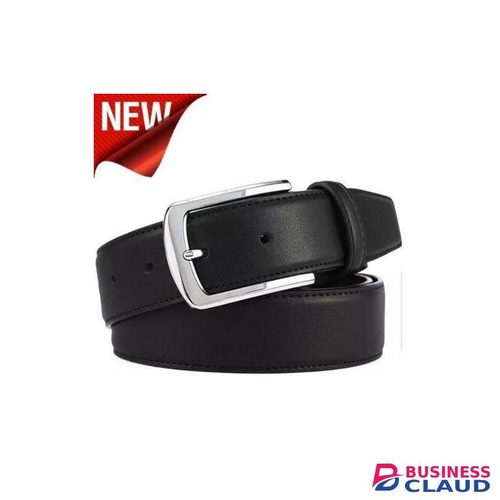 Durable Mens Buckle Comfortable Belt - BLACK