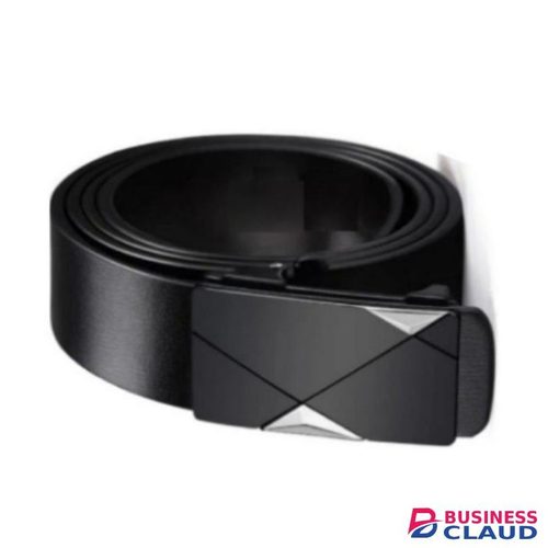 BEST Automatic Buckle OFFICIAL Leather Belt for Men -Black + GIFTS Bluetooth Earpods// Earbuds, CAP & Watch