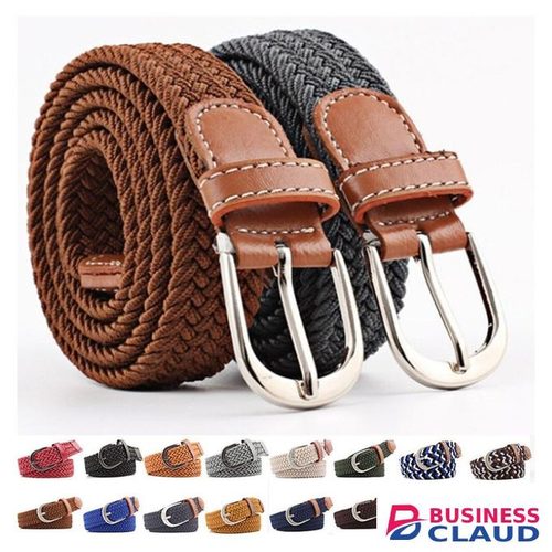 3pcs Canvas Elastic Woven Stretch Braided Belt, Braided Belt, unisex Belt