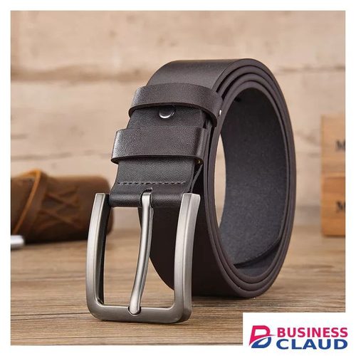100%PURE LEATHER BLACK FASHION BELT