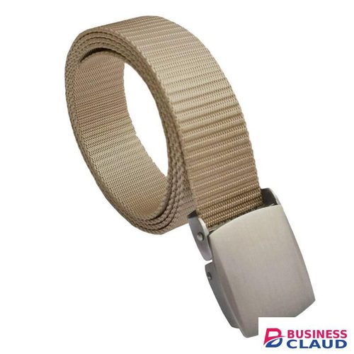 Beige Brown Unisex Adjustable Canvas Belt