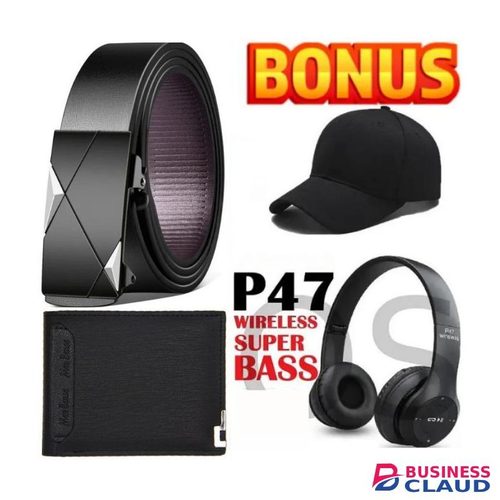 BELT for Men, HEADPHONES, WALLET & Cap