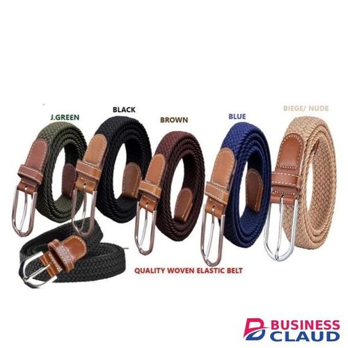 Elastic Non-marking Braided No-punch Woven Versatile Belt