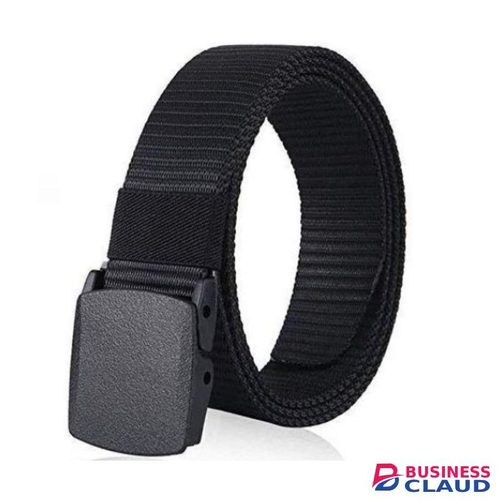 Durable Adjustable Canvas Belt For Men, Gentlemen & - Black