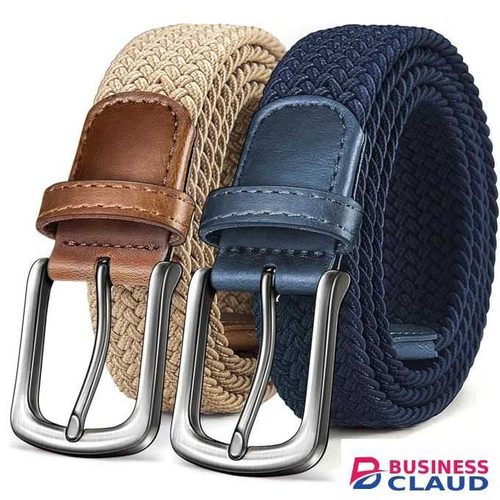 YOG 4pcs Braided Belt,Canvas Elastic Woven Stretch Braided Belt