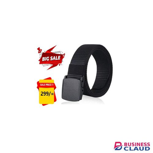 BLACK CANVAS BELT ~ Unisexe