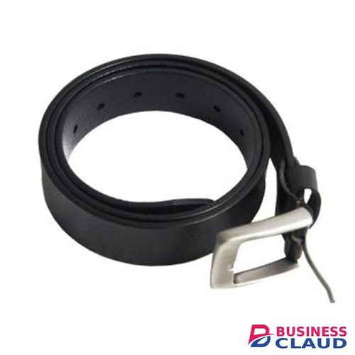 Men Metal Buckle black Leather belt