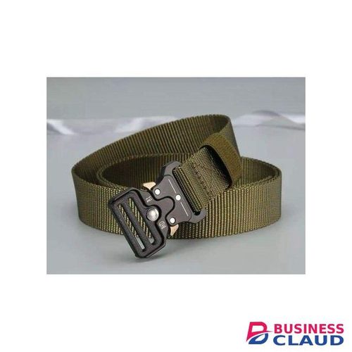 Green Tactical Belt Metallic Buckle Waist EDC Security Heavy Duty Quick Release