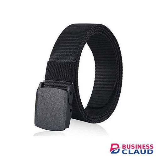 Mens Buckle Comfortable Belt - Men Fabric Adjustable Canvas Belt -Tactical Belts -black