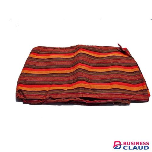 Brown Orange Maasai Shuka Easy And Comfortable To Carry